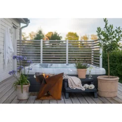Triangel Inkl Fat Corten 64x64x54 cm
