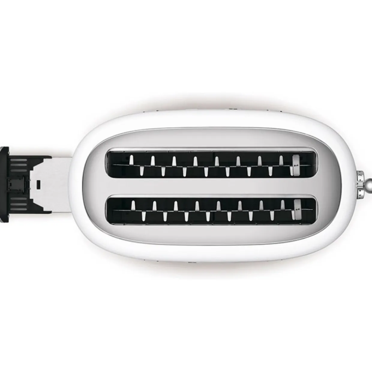 TSF02WHEU Vit 50-tals Retro Design med Extra Breda Fack