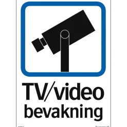 Tv/videobevakning 210x297 mm Plast