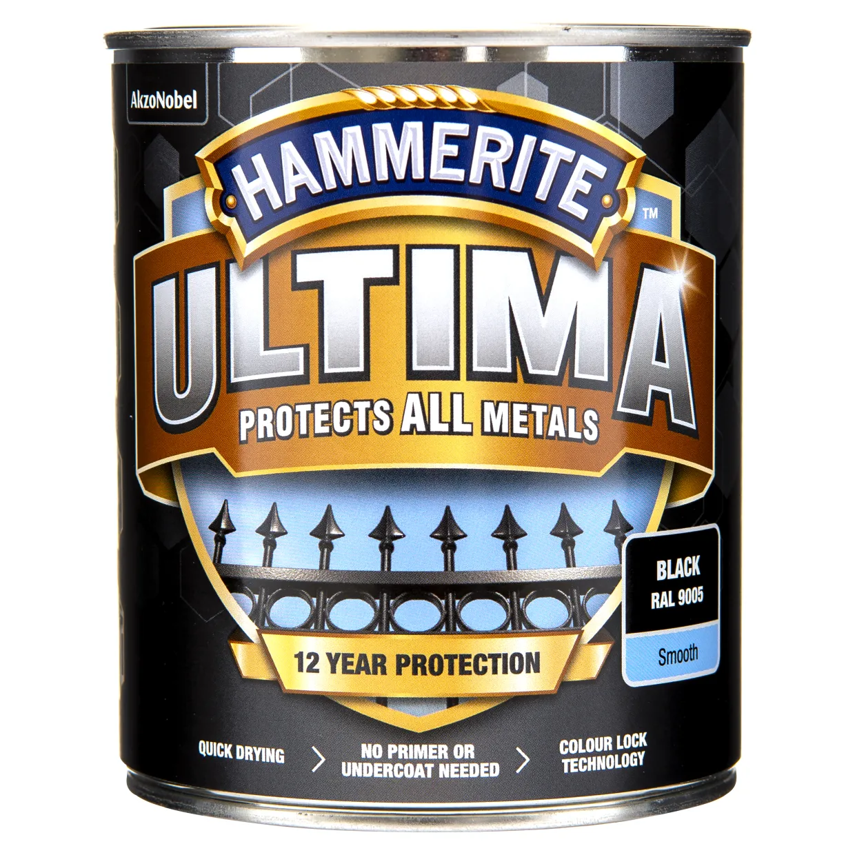 Ultima Slätlack Svart 750ml