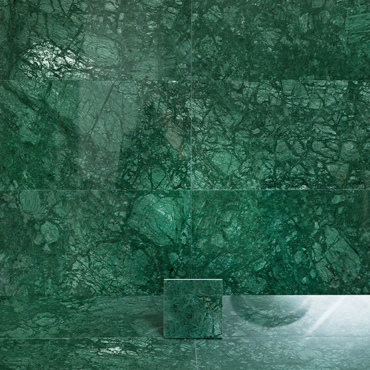 Verde Guatemala Grön Polerad 15x15 cm