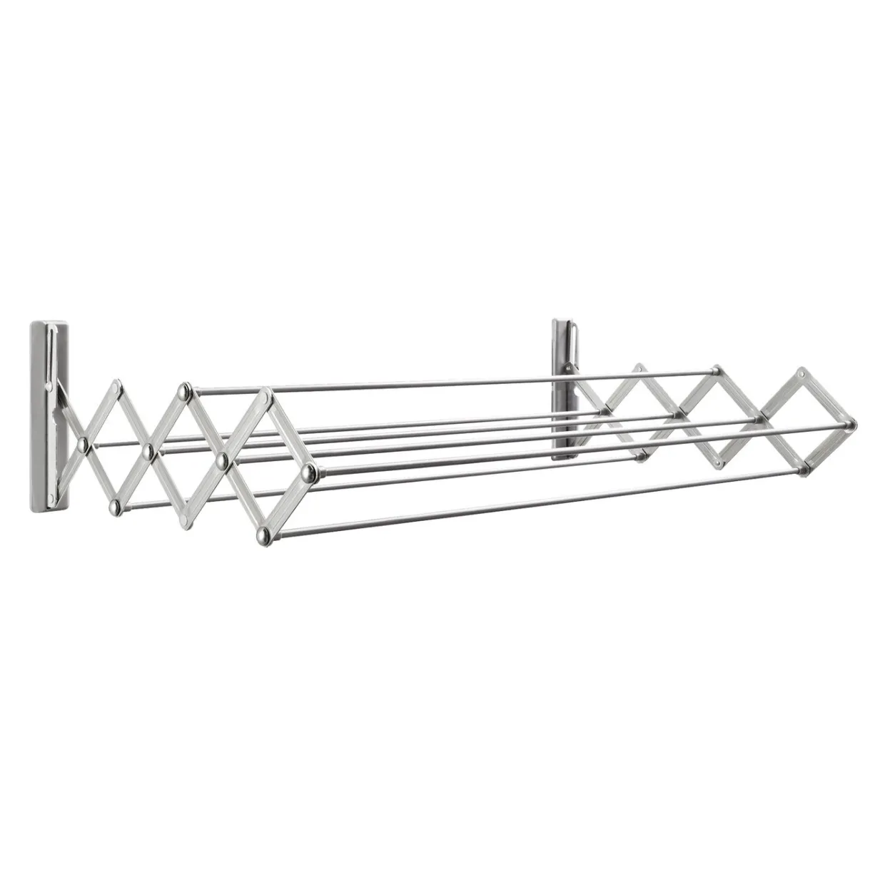 Vägghängd & Hopfällbar 80 cm Stål Silver