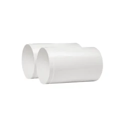 Väggrör 2-pack i ABS-plast, 100mm