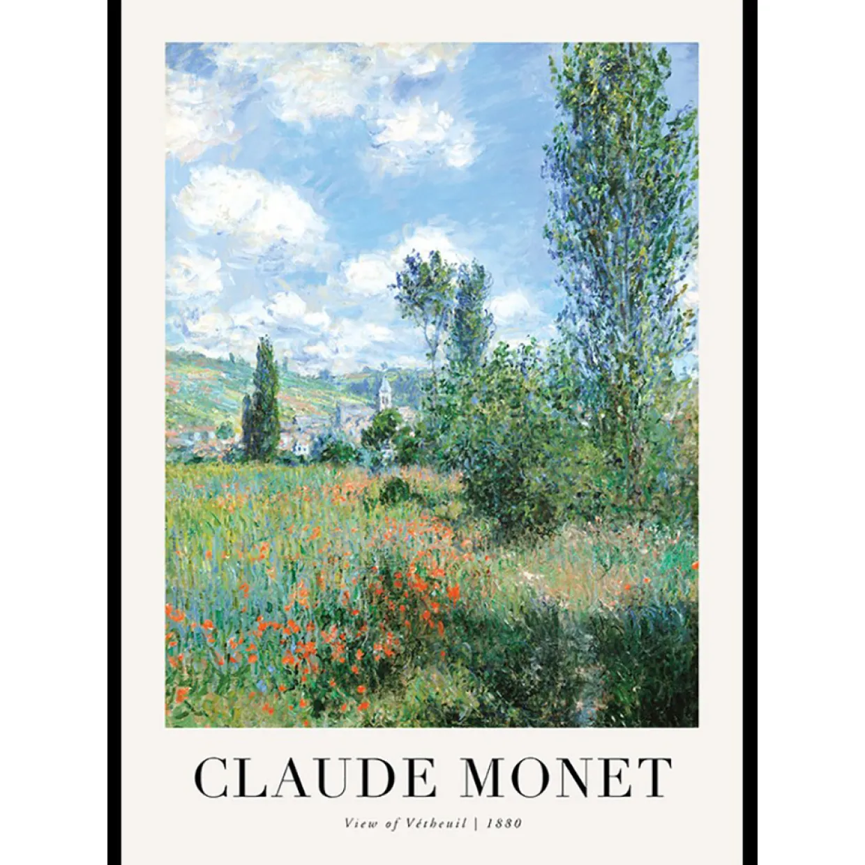 View Of Vetheuil 1880 By Claude Monet