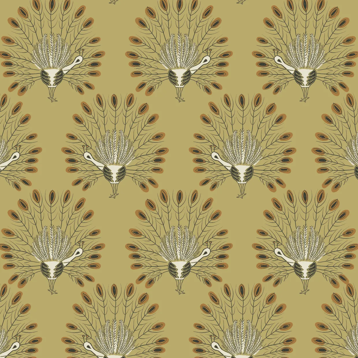 Vintage Peacook Ochre