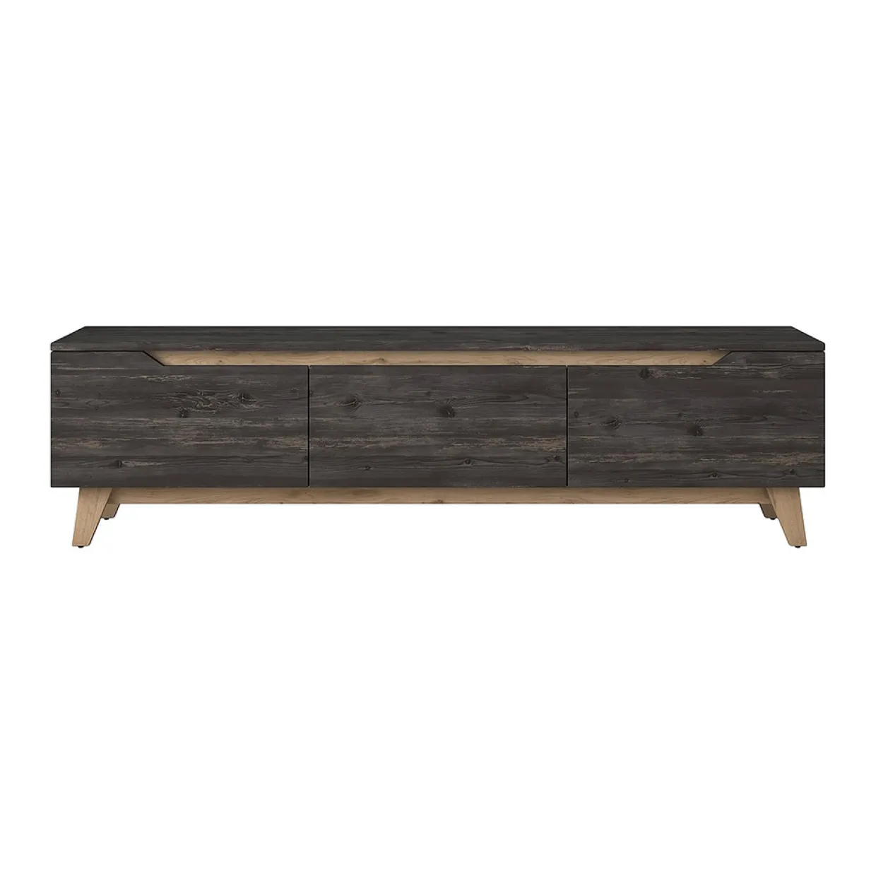 Virkesbo Svart/Brun TV-bänk 180cm