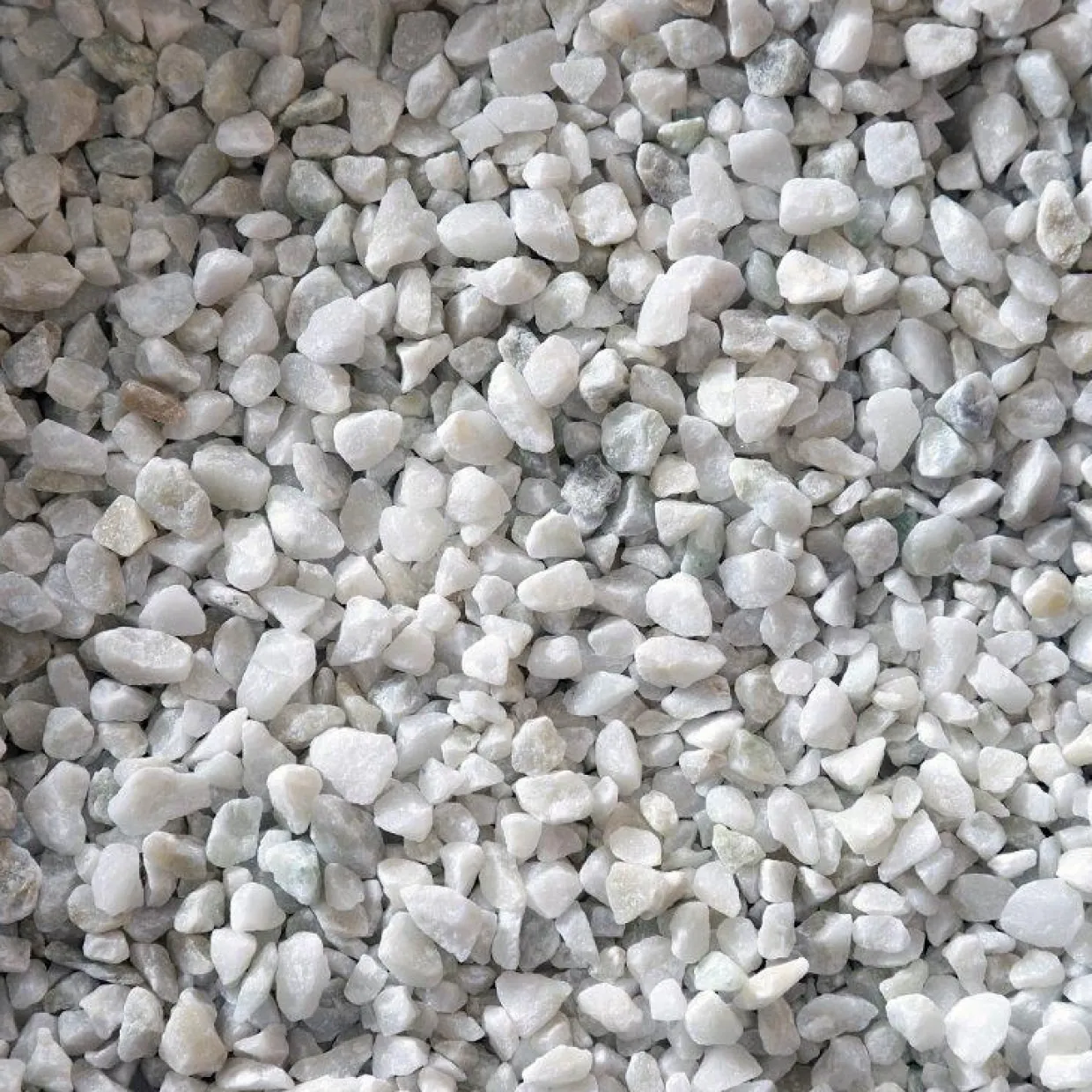 Vit Marmor 5-8 mm, 1000 kg Säck
