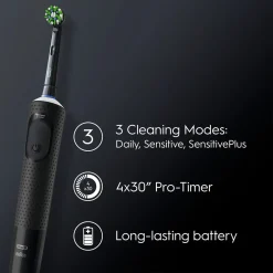 Vitality Pro Svart med Extra Refill & 3 Borstningslägen
