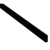 Våtrumsskivor L-profil alu Svart (bred) 2400mm
