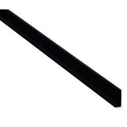 Våtrumsskivor L-profil alu Svart (bred) 2400mm