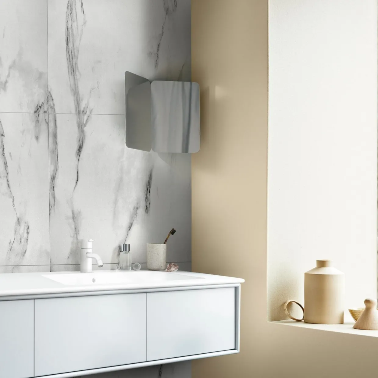 Wall & Water Vit Marmor 60x60