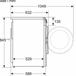 WG44G2ZPDN iQ500 med Kolborstfri Motor