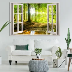 Window View On Forest