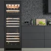 Winemex 145 Svart LED-Belysning 145 Flaskor 3 Zoner