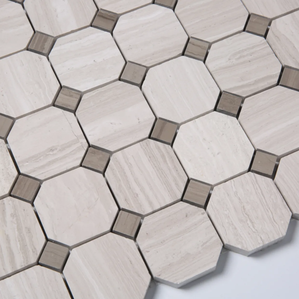Woodlight Gravin Octagon Polerad 5x5 cm