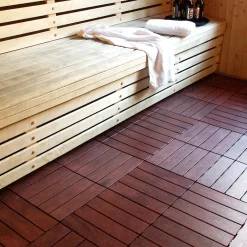 Woodlook Mahogany Golvtrall för Balkong & Terrass