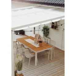 4x4 m Vit, Solskydd & Vattenavvisande Polyester