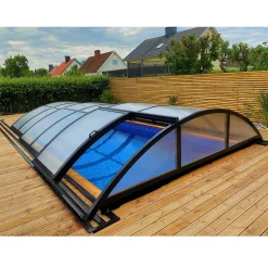 3x6m 4 mm Klar Solid PC Svart