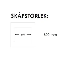 Zirkon 80 K Rostfri Stål Dubbel för Kök och Tvättstuga